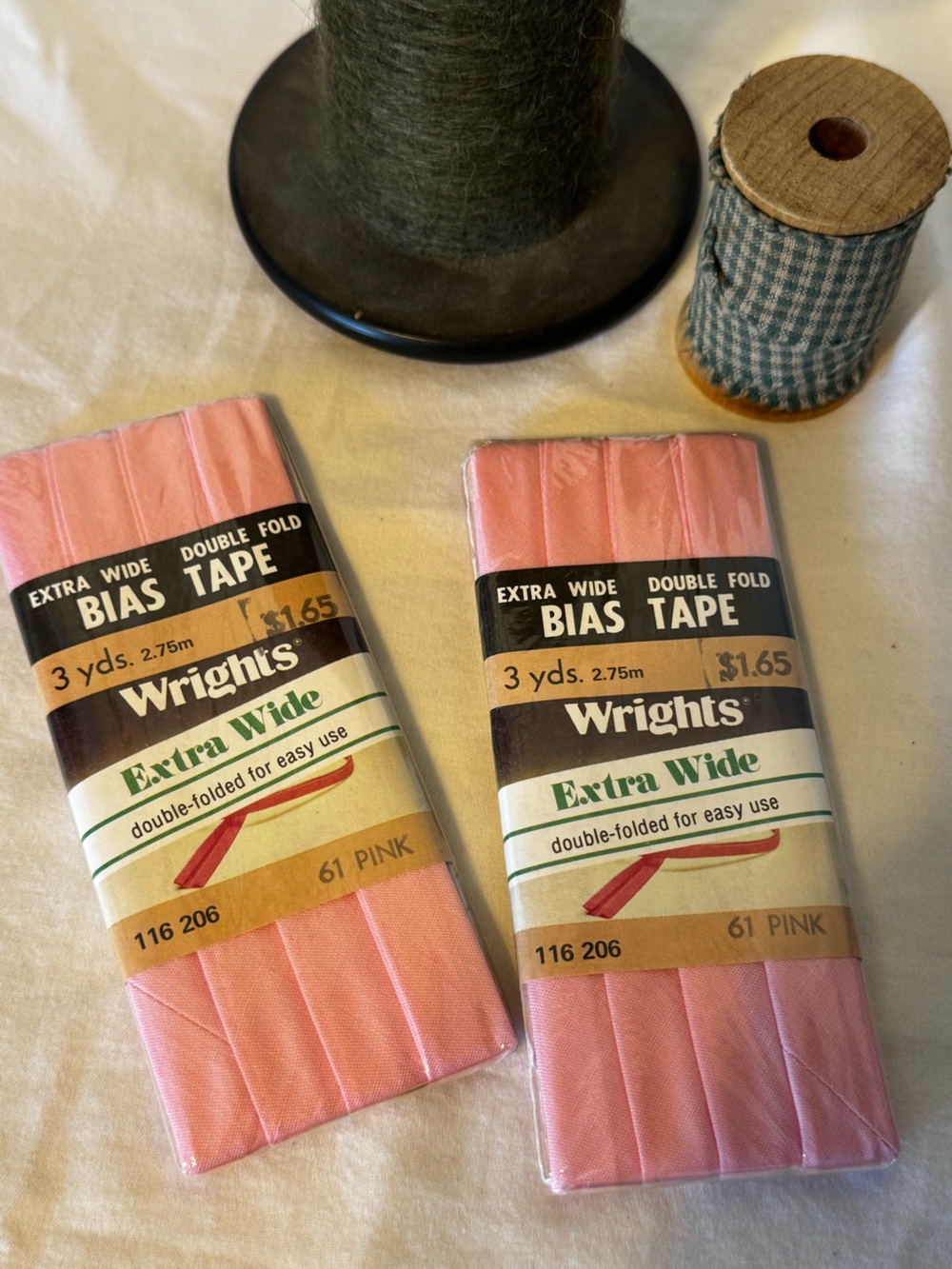 Vintage Wright’s Extra Wide Bias Tape (1980s) set of 2